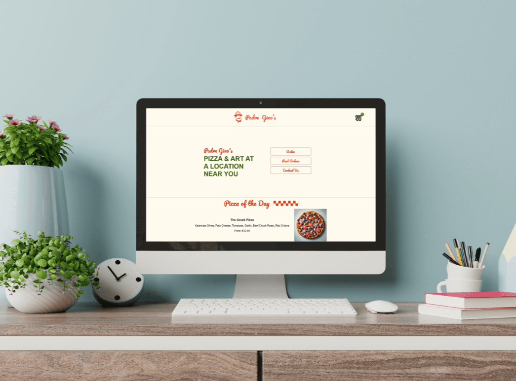 Pizza Ordering Platform — Personal interface